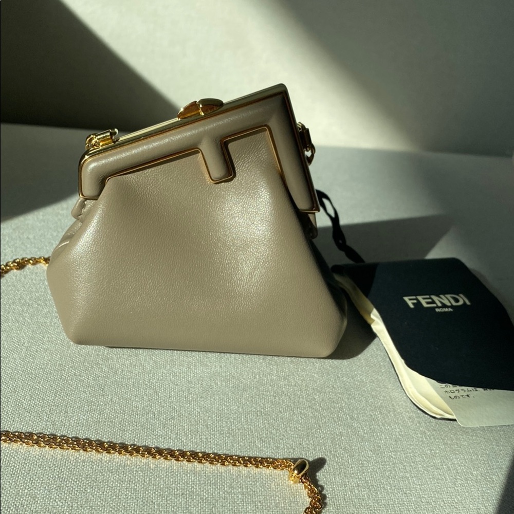 Authentic Fendi First Nano Charm Bag